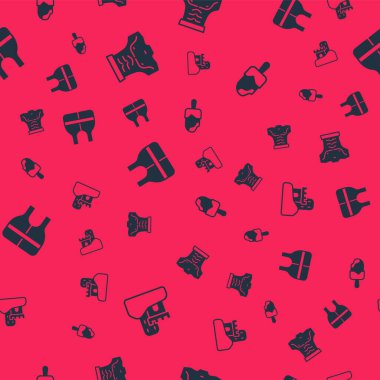 Set Kum Kalesi, vücut geliştirici kas, can yeleği ve dondurmayı pürüzsüz bir kalıba sokun. Vektör