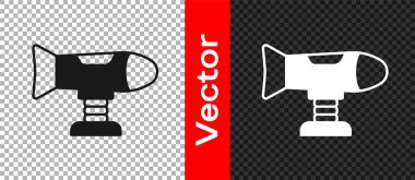 Oyun alanı simgesindeki Siyah Swing uçağı şeffaf arkaplanda izole edildi. Uçaklı atlıkarınca çocukları. Eğlence ikonu. Vektör