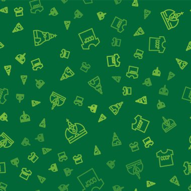 Çar çanı, kral tacı ve SSCB tişörtü kusursuz desenli. Vektör