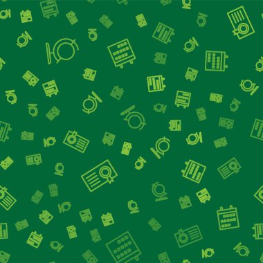 Çizgi Dünya küresi, Sertifika şablonu ve Takvim 'i kusursuz desene ayarlayın. Vektör