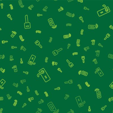 Hat anahtarı, kapı kolu ve uzaktan kumandalı kusursuz şablonu olan araba anahtarı. Vektör