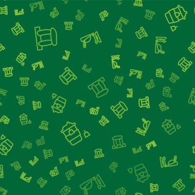 Hat Stonehenge, kahve fincanı ve Robin Hood şapkası. Vektör