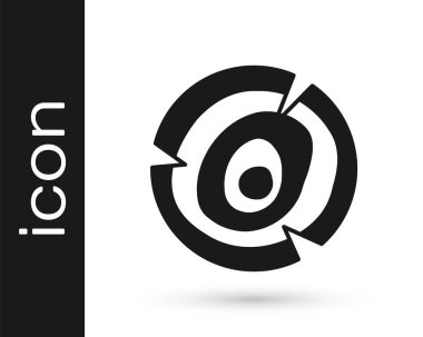 Beyaz arkaplanda siyah tahta kütük simgesi izole edildi. Yakacak odun yığını. Vektör