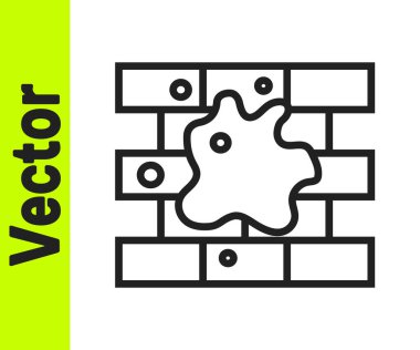 Beyaz arka planda izole edilmiş ev simgesini boyayan siyah çizgi. Vektör