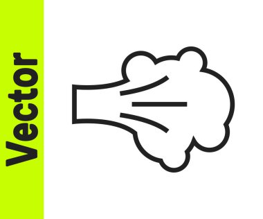 Beyaz arkaplanda siyah çizgi boyası ikonu izole edildi. Vektör