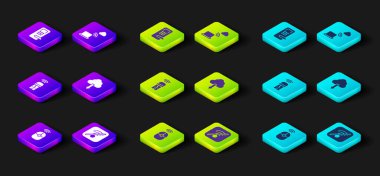 Kablosuz bilgisayar faresi, kablosuz internet yok, Usb adaptörü, bulut indirme, ağ bulut bağlantısı ve dijital kapı kilitleme simgesini ayarla. Vektör