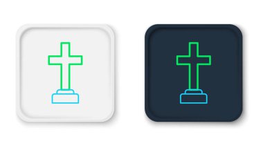 Çizgi Adam, cenaze kederi simgesinin beyaz arka planda izole edildiğini söyledi. Üzüntü, üzüntü, keder, ölüm duygusu. Renkli taslak konsepti. Vektör
