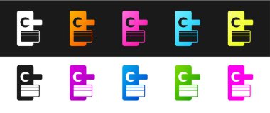 Siyah ve beyaz arkaplanda izole edilmiş ikonu açmak için dijital kapı kilidini kablosuz teknolojiyle ayarla. Kapı kolu tabelası. Güvenlik akıllı ev. Vektör.