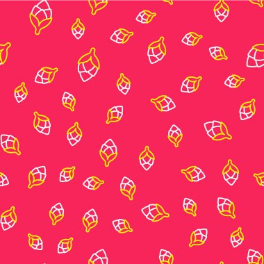 Hat Hop simgesi kırmızı arkaplanda iz bırakmadı. Vektör