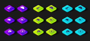 Sunset, Kelvin, Bulut, yağmur ve ay, hava tahmini ve Meteoroloji termometre ikonu. Vektör