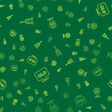 Koltuk değnekleri ya da koltuk değnekleri, huzurevi ve kusursuz desen ayarlayın. Vektör