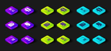 Ofis masası, Film, Medya Projektörü, Özgeçmiş, Sertifika şablonu, metin çalışması ve raf kitaplarının bulunduğu konumu ayarla. Vektör