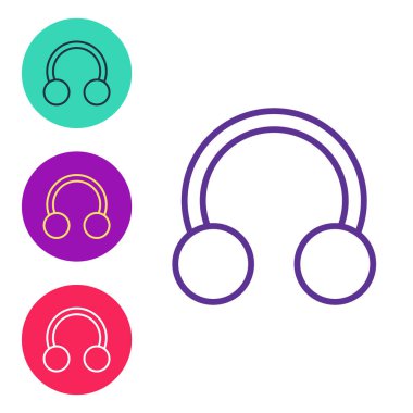 Piercing simgesini beyaz arkaplanda izole et. Simgeleri renklendirin. Vektör