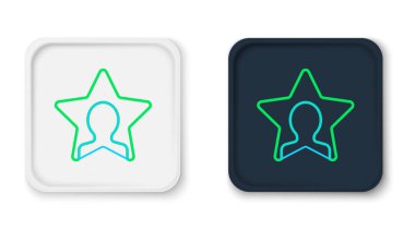 Çizgi başı avlanma simgesi beyaz arkaplanda izole edildi. İş hedefi ya da İstihdam tabelası. İş için insan kaynakları ve adam toplama. Renkli taslak konsepti. Vektör