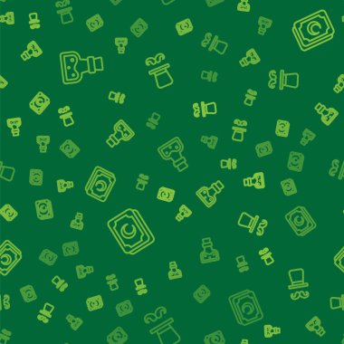 Çizgiyi iksir Tarot kartlarıyla ve Sihirbaz 'la kusursuz bir şablonla ayarla. Vektör.