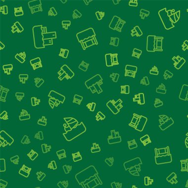 Windsurfing ve Su voleybolu ağını pürüzsüz bir şablona ayarlayın. Vektör.