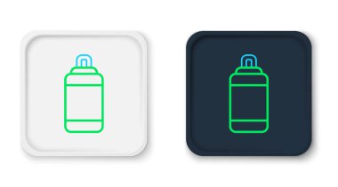 Çizgi Kum Torbası simgesi beyaz arkaplanda izole edildi. Renkli taslak konsepti. Vektör