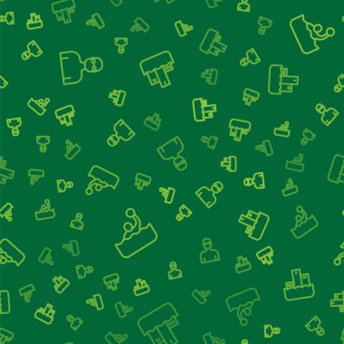 Çizgi Yüzücü, Su Polosu ve Kazanan Podyum 'u kusursuz bir şekilde ayarlayın. Vektör