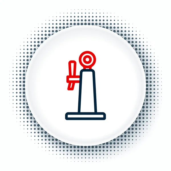 Çizgi Birası simgesi beyaz arkaplanda izole edildi. Renkli taslak konsepti. Vektör