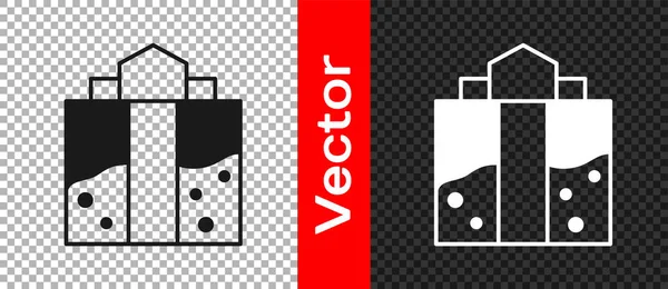Black Mine Eingang Symbol isoliert auf transparentem Hintergrund. Vektor — Stockvektor