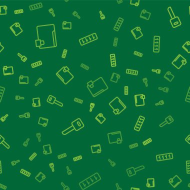 Satır dizinini ayarla ve kilitle, Anahtar ve Parola korumasını kusursuz desene ayarla. Vektör