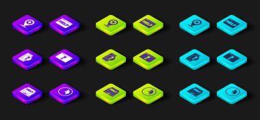 Dizüstü bilgisayarı ve yardımı ayarlayın, Zaman Yönetimi, sorgulanmış cep telefonu, tarayıcı işareti ve konum dişli simgesi. Vektör