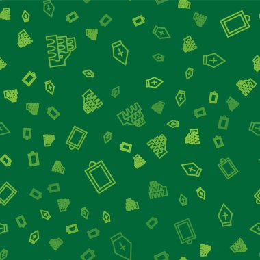 Roma 'daki Kolezyum hattını, Resim ve Papa' nın şapkasını kusursuz bir şekilde ayarla. Vektör