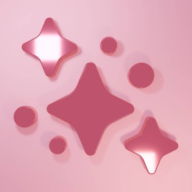 Pink Home cleaning service concept icon isolated on pink background. Building and house. Minimalism concept. 3D render illustration.