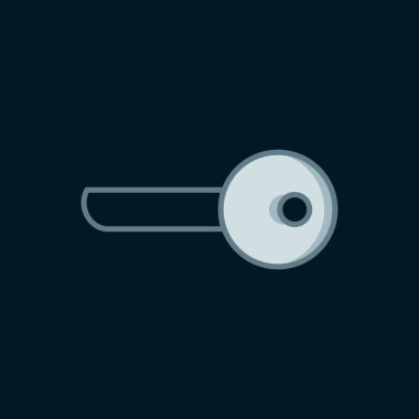 Satır Anahtarı simgesi siyah arkaplanda izole edildi. Düz çizgili, gölgeli. Vektör.