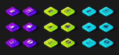 Papa şapkası yanan mum şamdanını Paskalya yumurtası Hıristiyan haçına bağla ve kilise papazı ikon vaaz versin. Vektör.