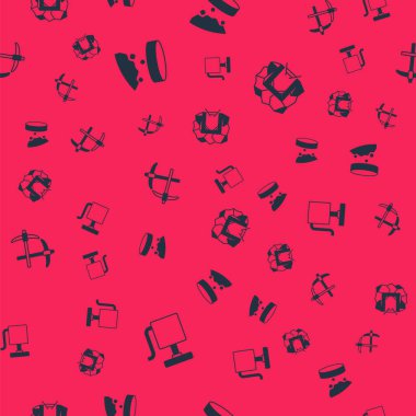 Ateşleyiciyi demir tozu taşıyan dev mıknatıs olarak ayarlayın. Kazma ve Mayın girişi pürüzsüz desenli. Vektör.