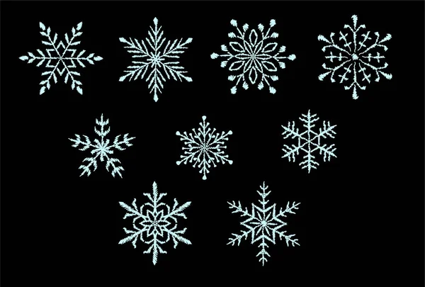 Векторний Сніжинка Візерунок Різдвяні Прикраси — стоковий вектор