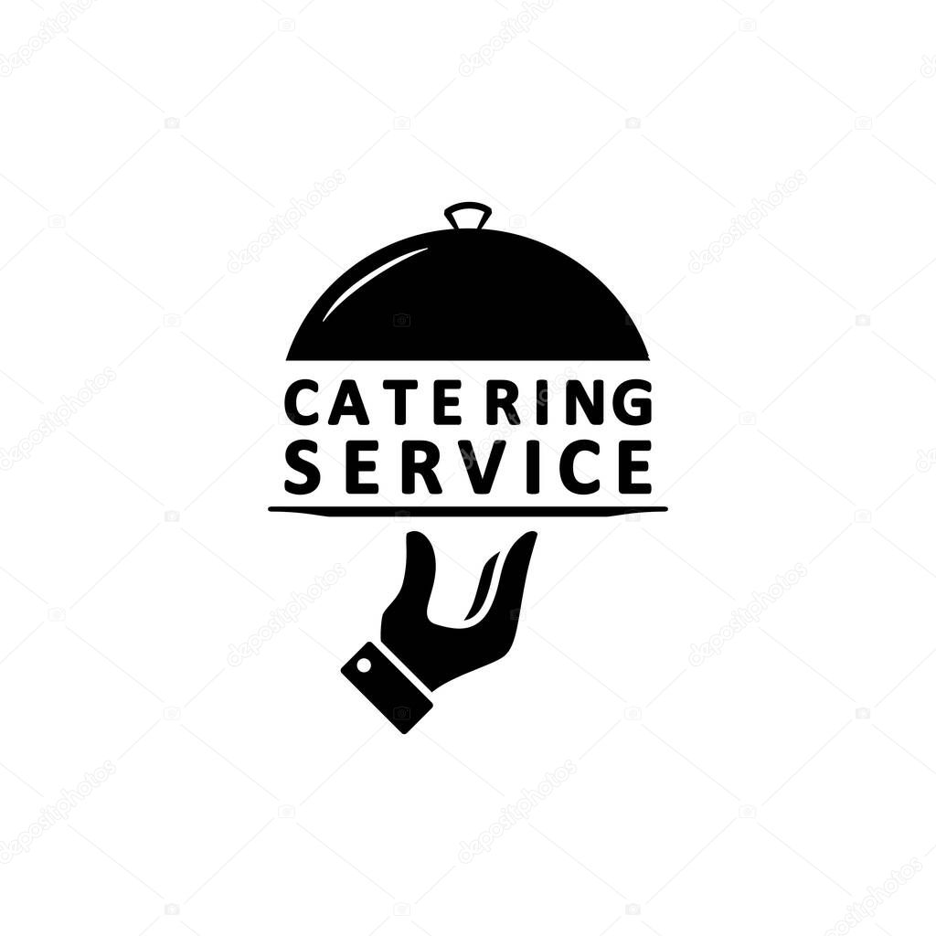 Catering service logo. Vector on isolated white background. EPS 10.