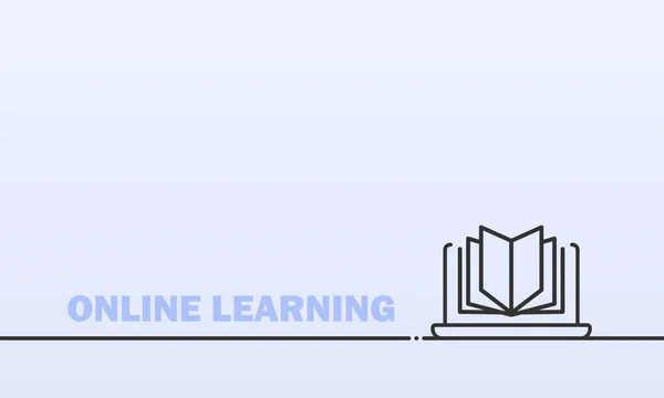 Online Plakát Lernanig Webinář Samozřejmě Dálkové Studium Vektor Izolovaném Pozadí — Stockový vektor