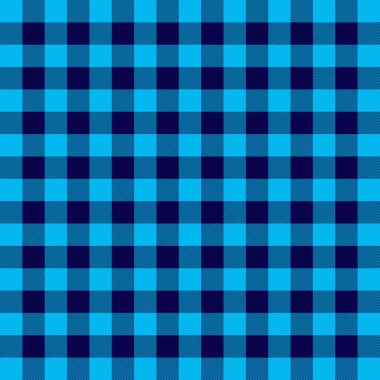 Mavi ekose desenli. İzole edilmiş arkaplanda vektör. EPS 10.
