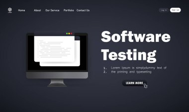 Software development, programming, coding testing illustration. Vector on isolated background. EPS 10. clipart svg vector 