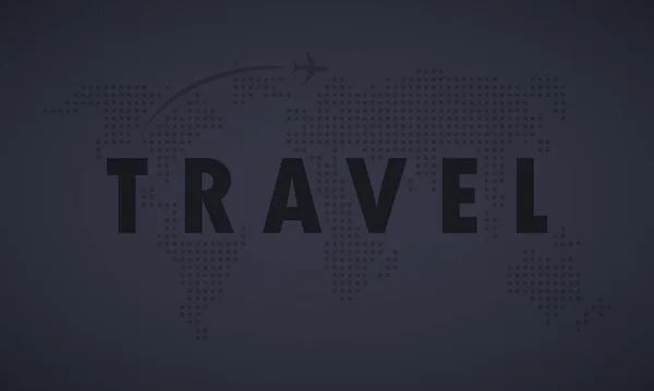 Travel Banner Konzept Reise Urlaub Vektor Auf Isoliertem Hintergrund Eps — Stockvektor