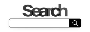 Arama barı. Gölgeli pencereyi arayın. Şeffaf arkaplanda gölgesi olan arama kutuları. Vektör EPS 10