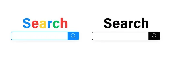 Webbläsare Sökfältet För Internetfönster Vektor Eps — Stock vektor