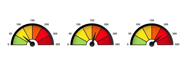 Icono Del Velocímetro Velocidad Mínima Máxima Vector Sobre Fondo Blanco — Vector de stock