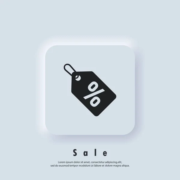 Aanbieding Korting Verkoop Prijskaartje Pictogram Verkoop Prijs Tag Logo Platte — Stockvector