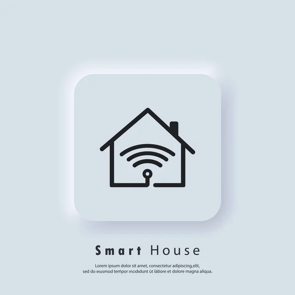 Logo Rumah Pintar Ikon Rumah Pintar Otomatisasi Rumah Konsep Sistem - Stok Vektor