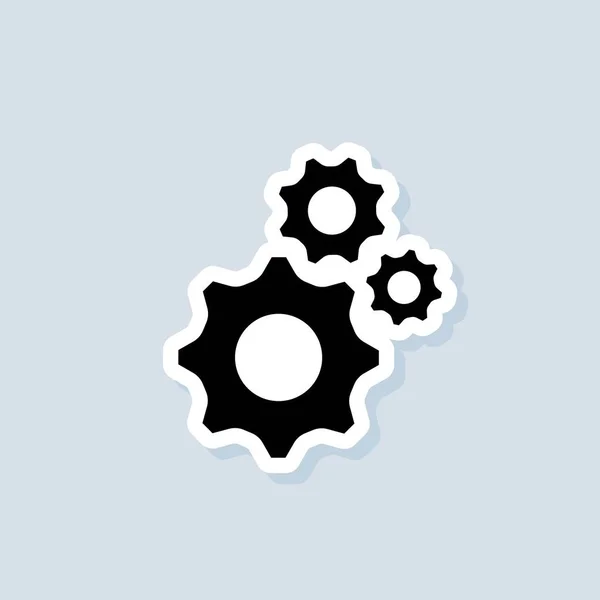 Paramètres Compte Paramètre Icône Vitesse Paramètres Vitesse Icônes Logo Roue — Image vectorielle