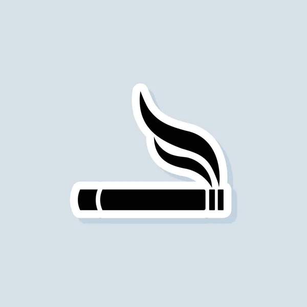 Sticker Cigarette Zone Fumeurs Symbole Zone Fumeurs Cigarettes Permis Fumer — Image vectorielle