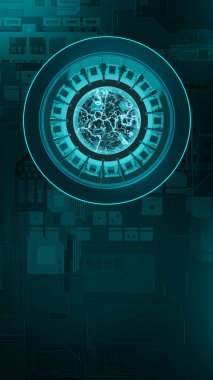 3D illüstrasyon Soyut Gelecek Teknolojisi Görme Dikey Arkaplan, Bilim-Kurgu Arkaplanı