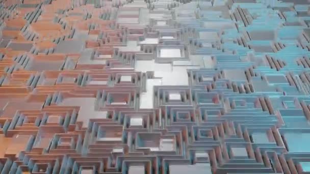 Nahtlose Schleife Abstrakter Hintergrund Mit Textur Labyrinth — Stockvideo
