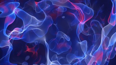 3D illüstrasyon Hipnotik Dalgalı Çok Renkli Sıvı Bulutsu Arkaplanı, Soyut Arkaplan