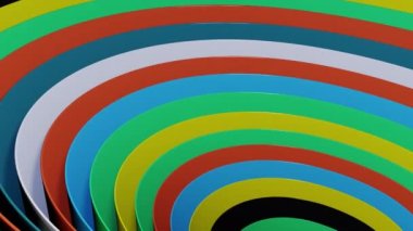 Dalgalı Çizgilerle Sonsuz Renkli Soyut Canlandırma, Arkaplan