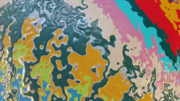 Płynna Pętla Piękne Kolorowe Faliste Tekstury Streszczenie Tła — Wideo stockowe