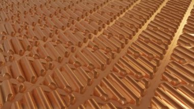 Altın Dalgalı Kusursuz Döngü Soyut Deseni